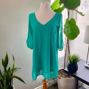 Lulus Turquoise blue dress
